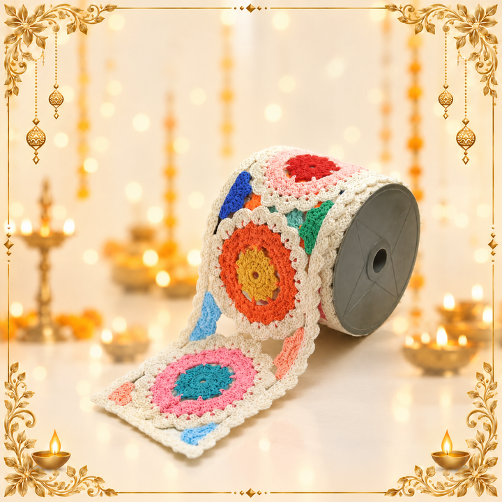 Crochet Granny Square Lace  | 2 Meter