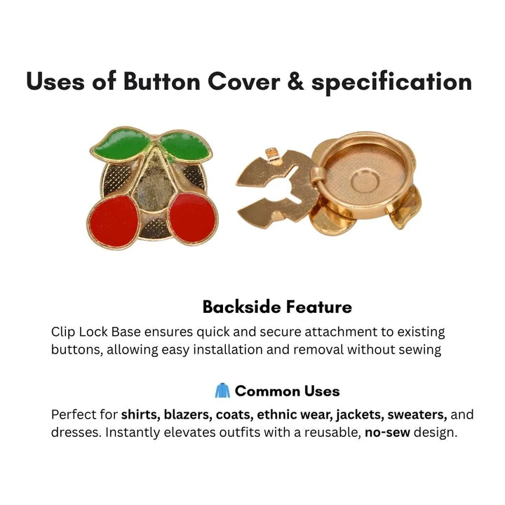 Fruit Inspired Button Covers