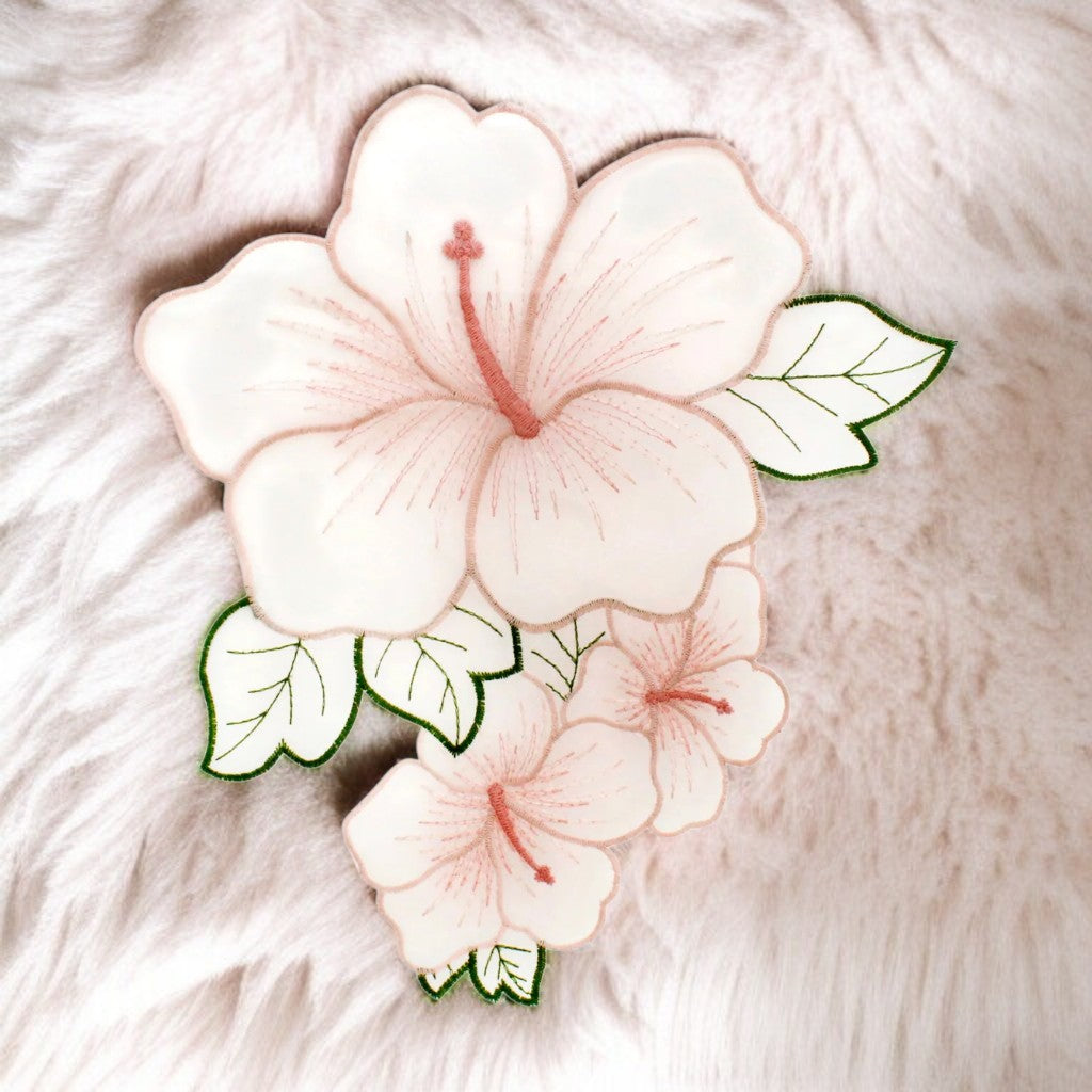 Flower Patch by Ani Accessories, floral organza applique for fashion outfits, garments, bags, and DIY crafts