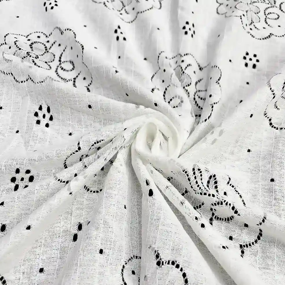French embroidery medallion design dyeable fabric 60 inch by Ani Accessories ideal for gowns and fashion