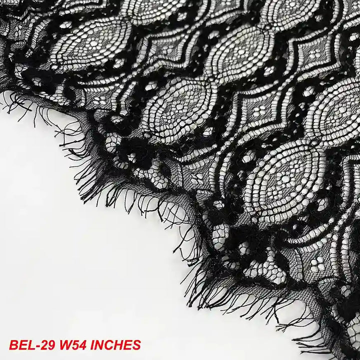 French fabric geometric wave mesh design 54 inch width by Ani Accessories for stylish dresses and couture