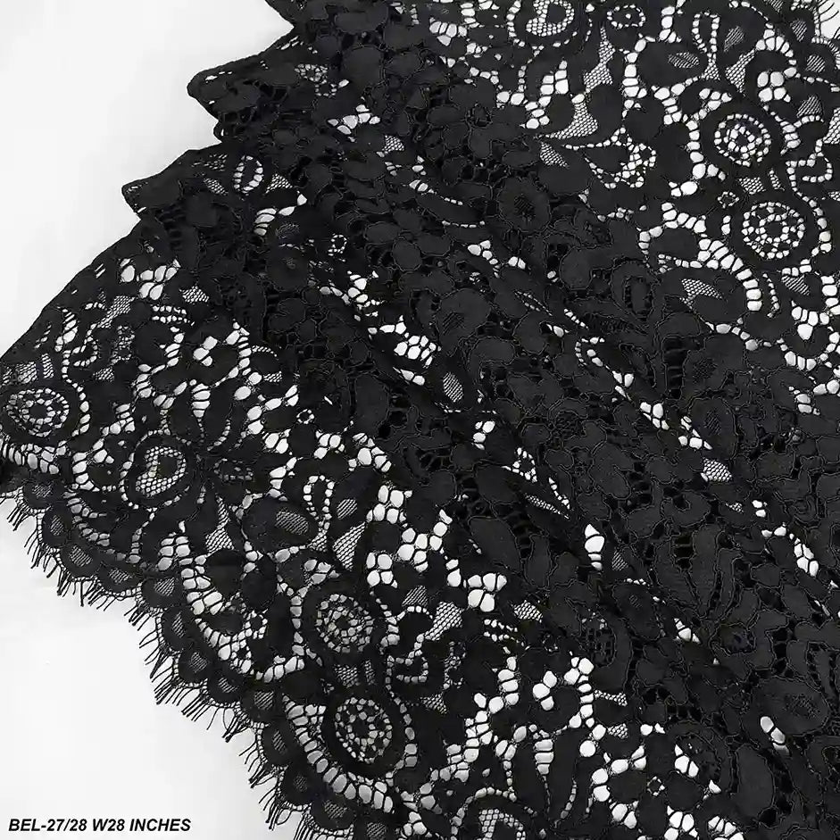 French floral luxury fabric 28 inch by Ani Accessories perfect for bridal wear and fashion garments