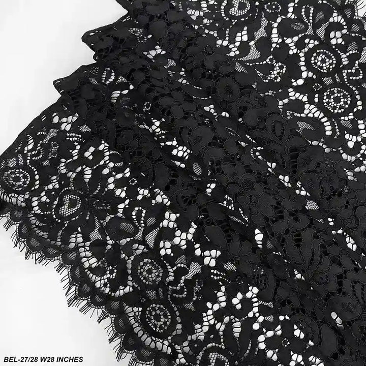 French floral luxury fabric 28 inch by Ani Accessories perfect for bridal wear and fashion garments