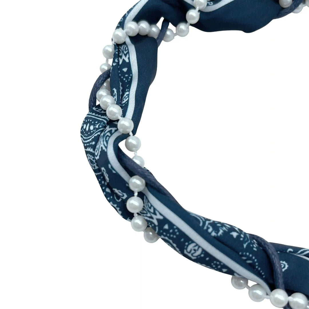 Scarf Pearl Macramé Belt