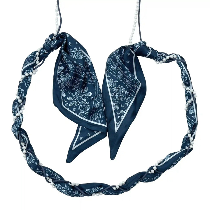 Scarf Pearl Macramé Belt