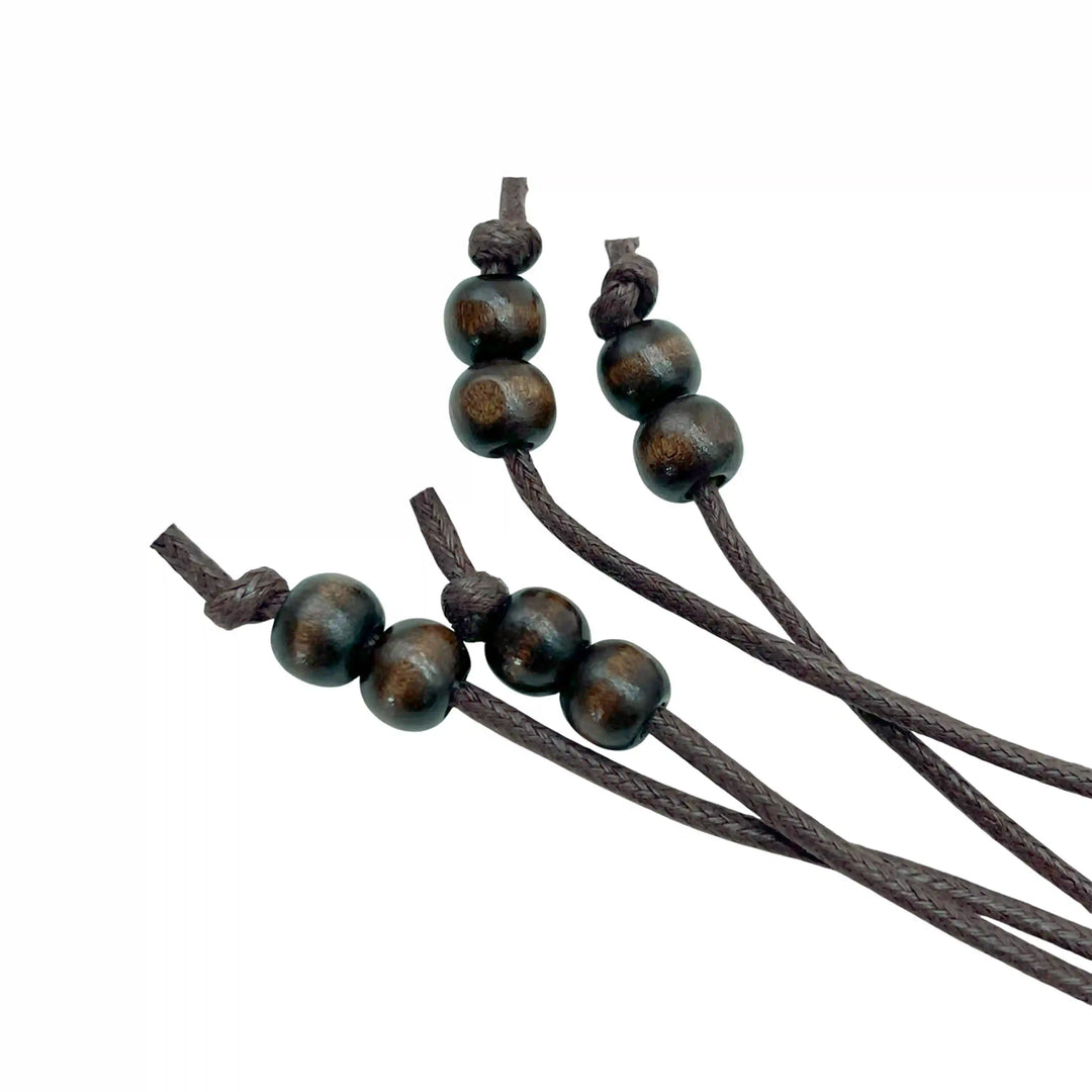 Brown Scarf Pearl Macramé Belt