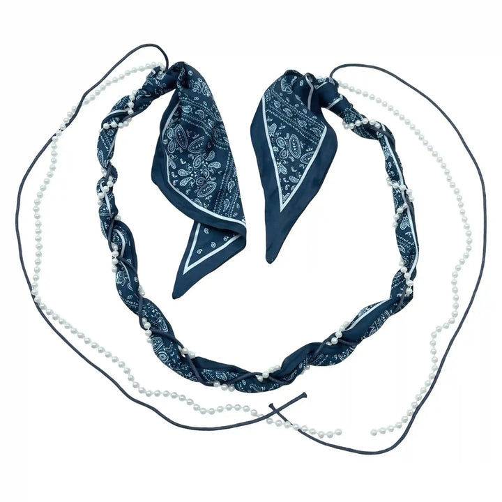 Scarf Pearl Macramé Belt