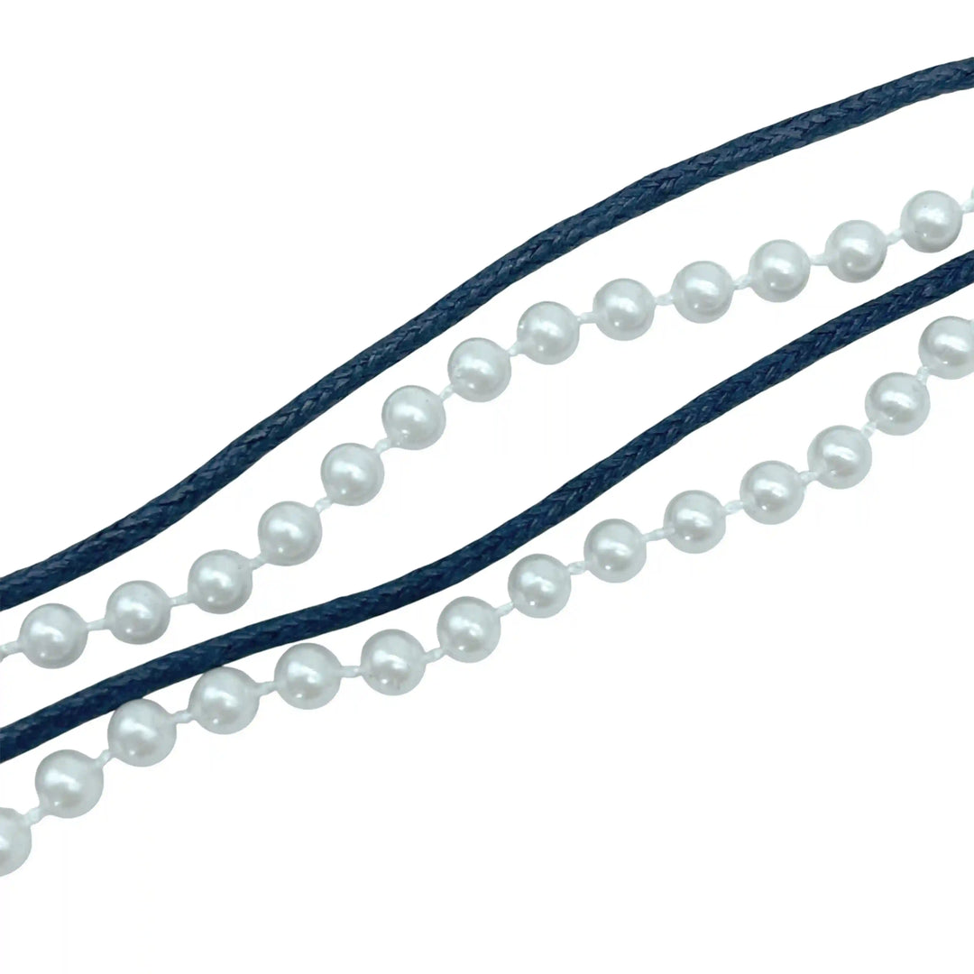 Scarf Pearl Macramé Belt