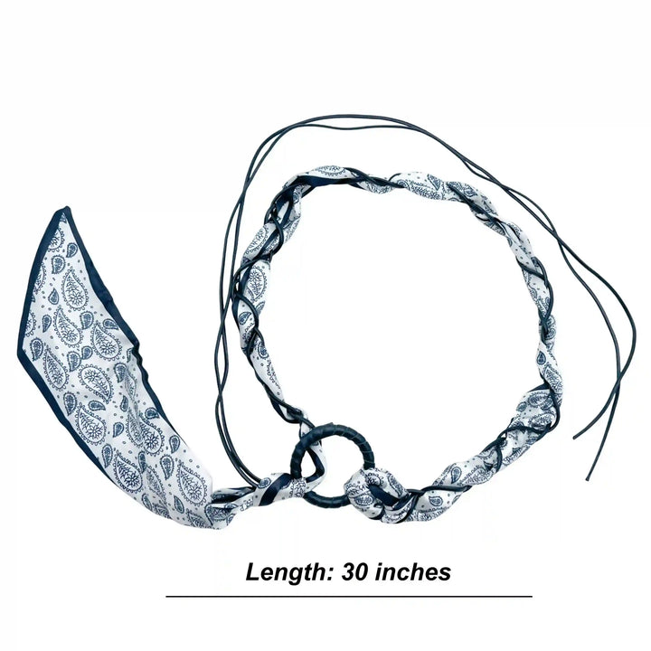 Paisley Print Scarf Belt