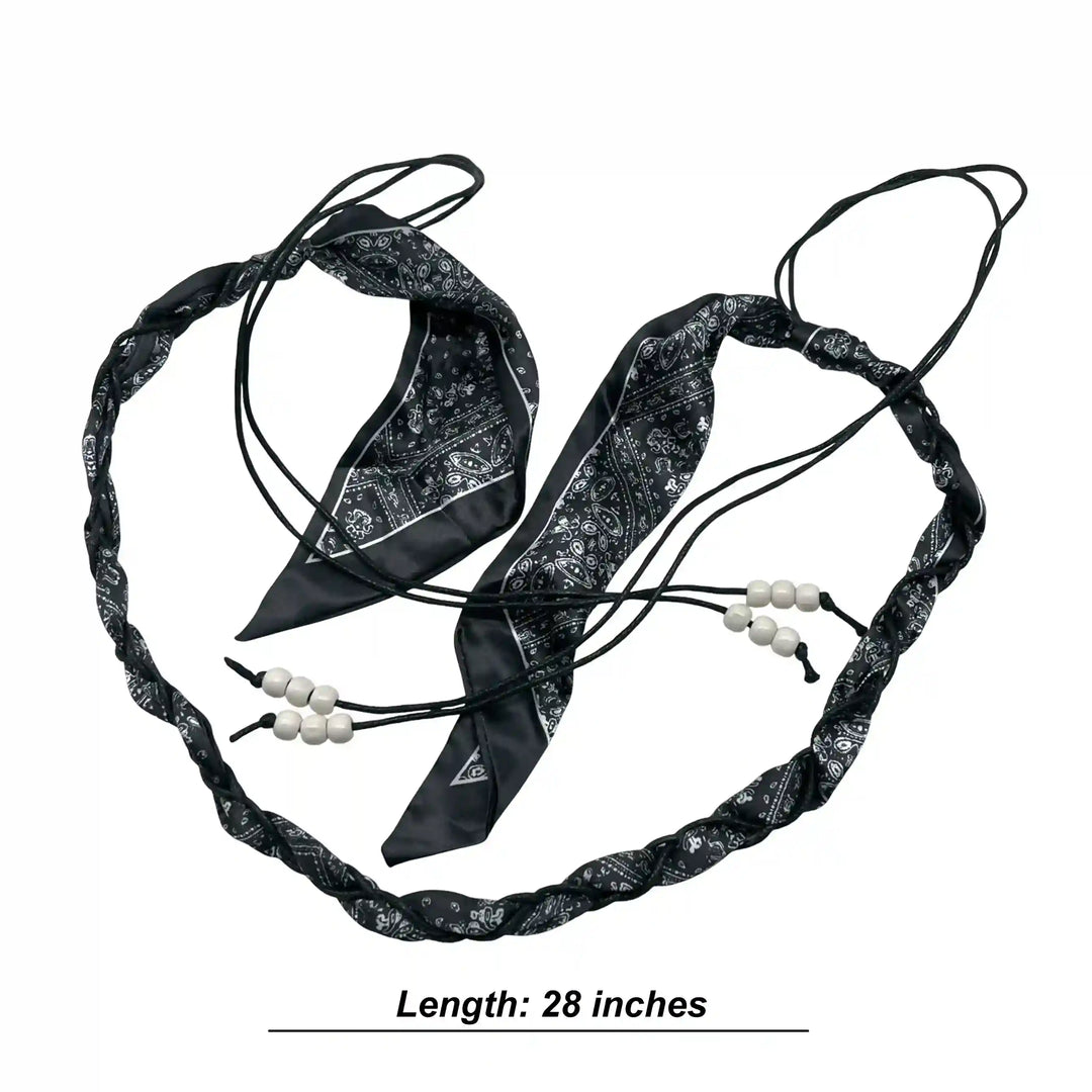 Braided Bandana Scarf Belt