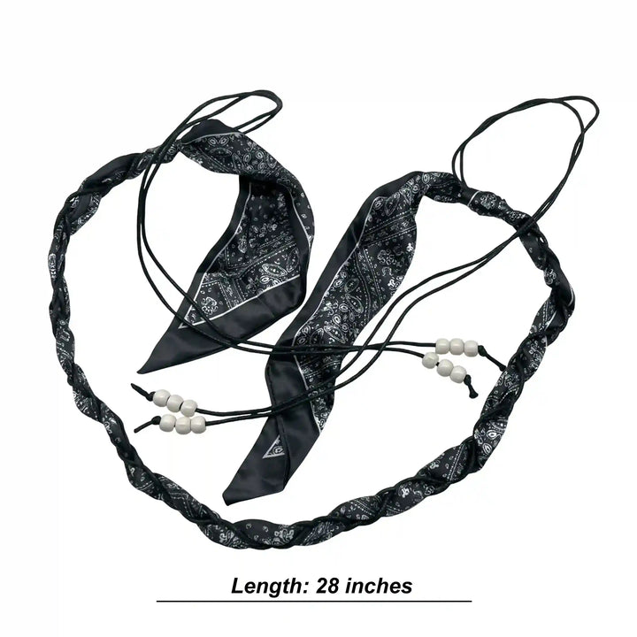 Braided Bandana Scarf Belt