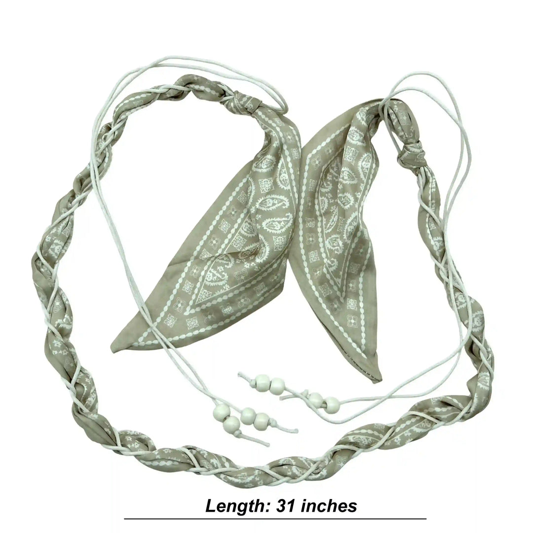 Neutral Toned Bandana Belt