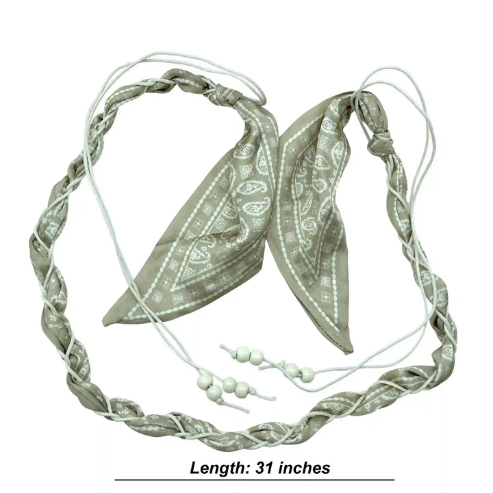 Neutral Toned Bandana Belt
