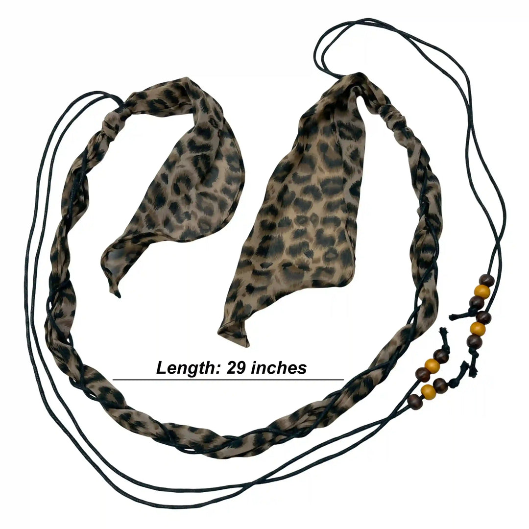 Leopard Printed Scarf Belt