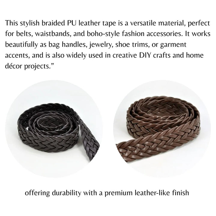 Coiled Braided Leather Lace
