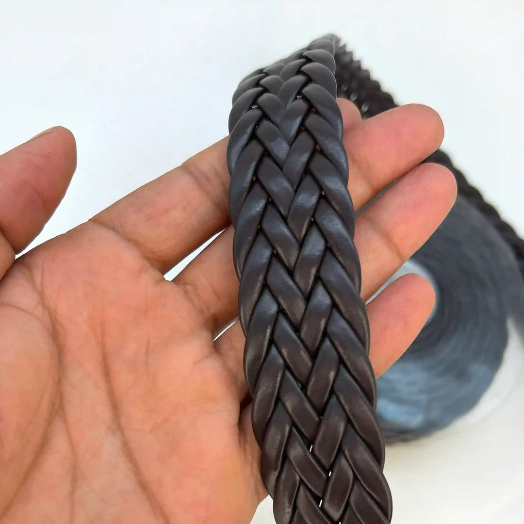 Coiled Braided Leather Lace