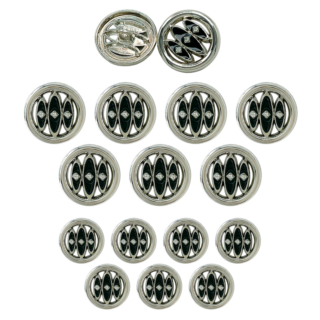 Inlay Design Metal Buttons