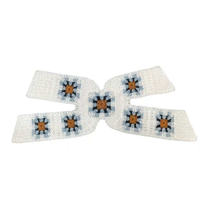 X-Shaped Granny Square Crochet Patch