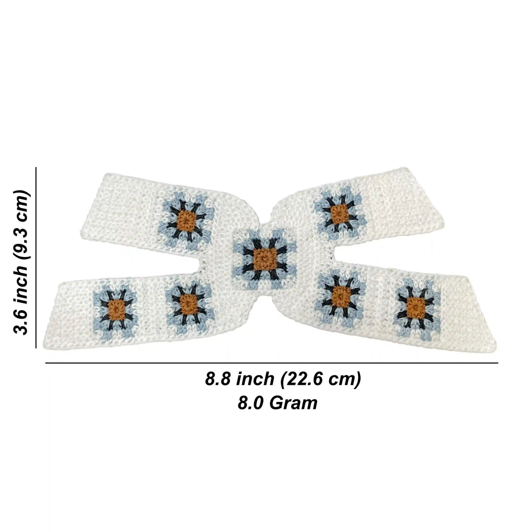 X-Shaped Granny Square Crochet Patch