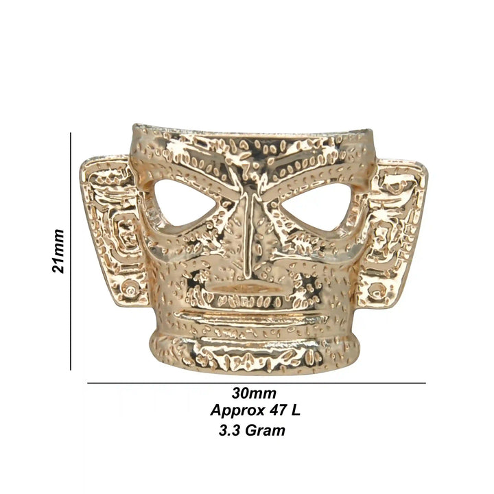 Vintage Aztec Motif Shank Metal Button | 28mm (44L)