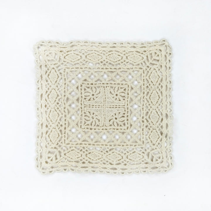 Cream-Colored Crochet Cotton patch