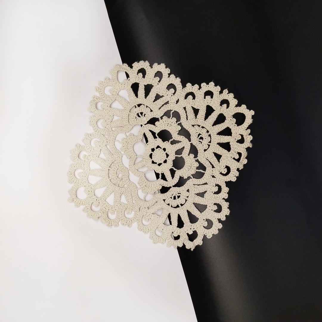 Diamond-Shaped Crochet Doily Patch