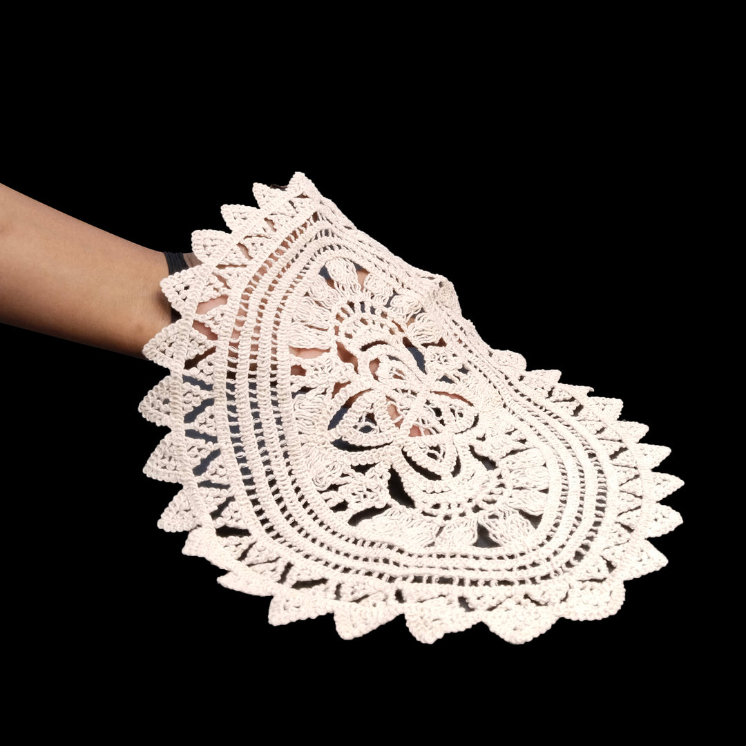 Oval Crochet Doily Patch