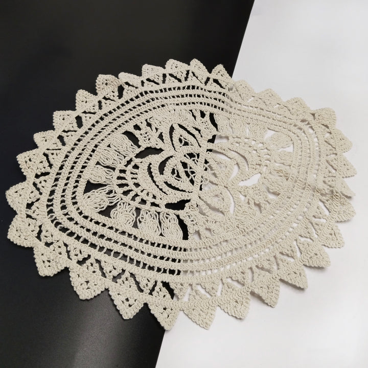 Oval Crochet Doily Patch