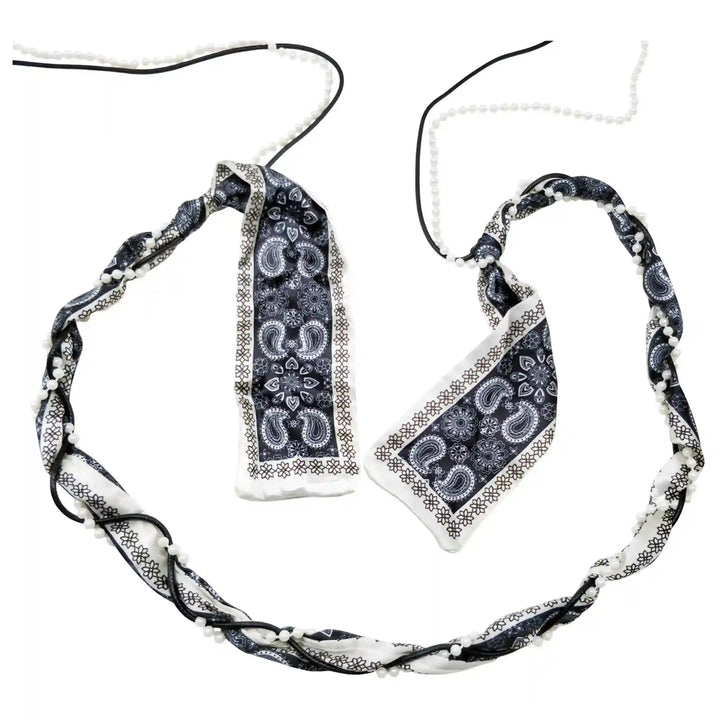 Beaded Scarf Wrap Belt