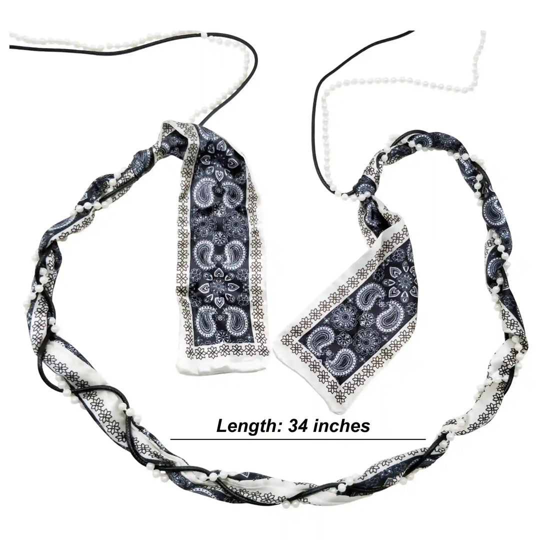 Beaded Scarf Wrap Belt