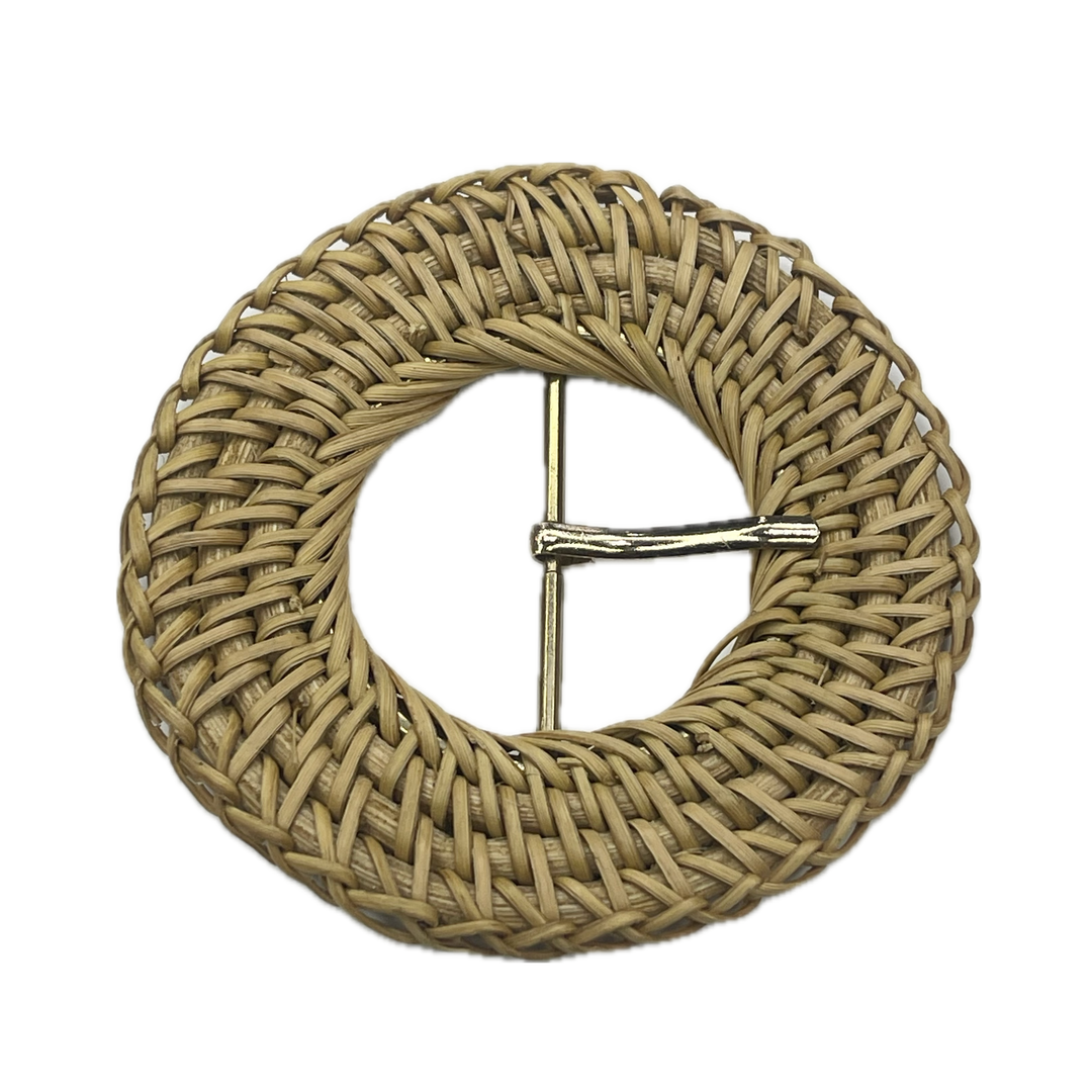 Rattan Circle Buckle for Clothing Accessories