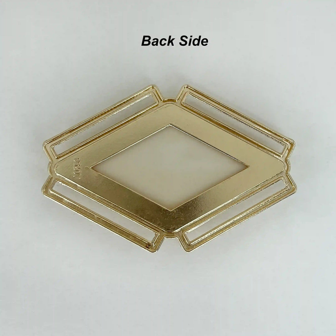 Marble Rhombus Gold Buckle