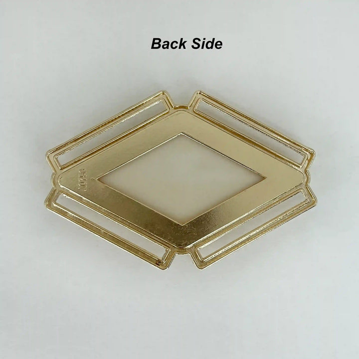Marble Rhombus Gold Buckle