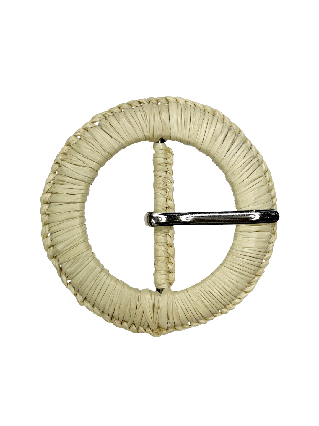 Natural Elegance Raffia Buckle