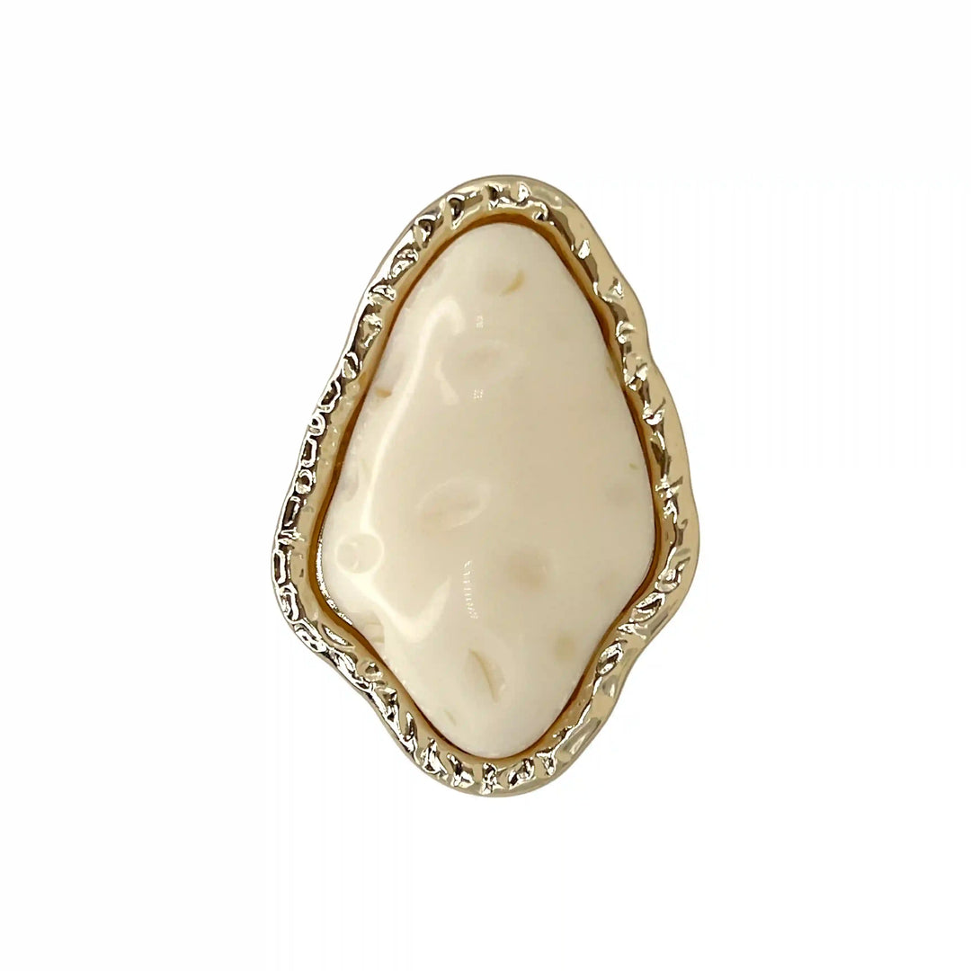 Hammered Gold Resin Studs