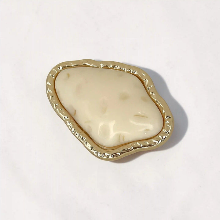 Hammered Gold Resin Studs