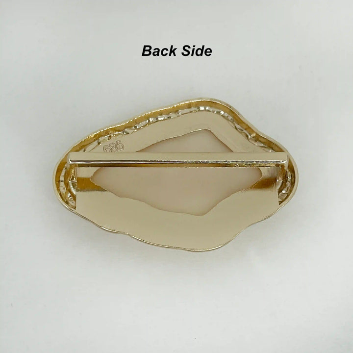 Hammered Gold Resin Studs