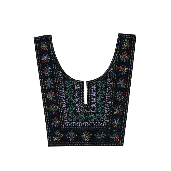 Ethnic style embroidery neckline 