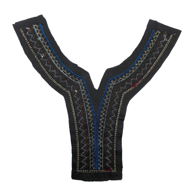 Tribal tapestry insert neckline