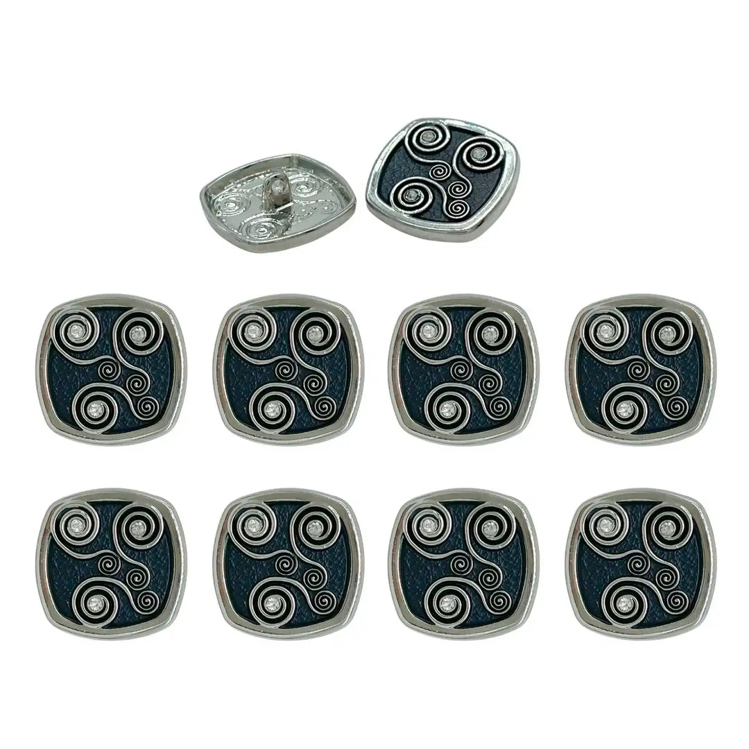 Decorative Pearl Apparel Metal Buttons | 	18mm(28L) & 23mm(36L)