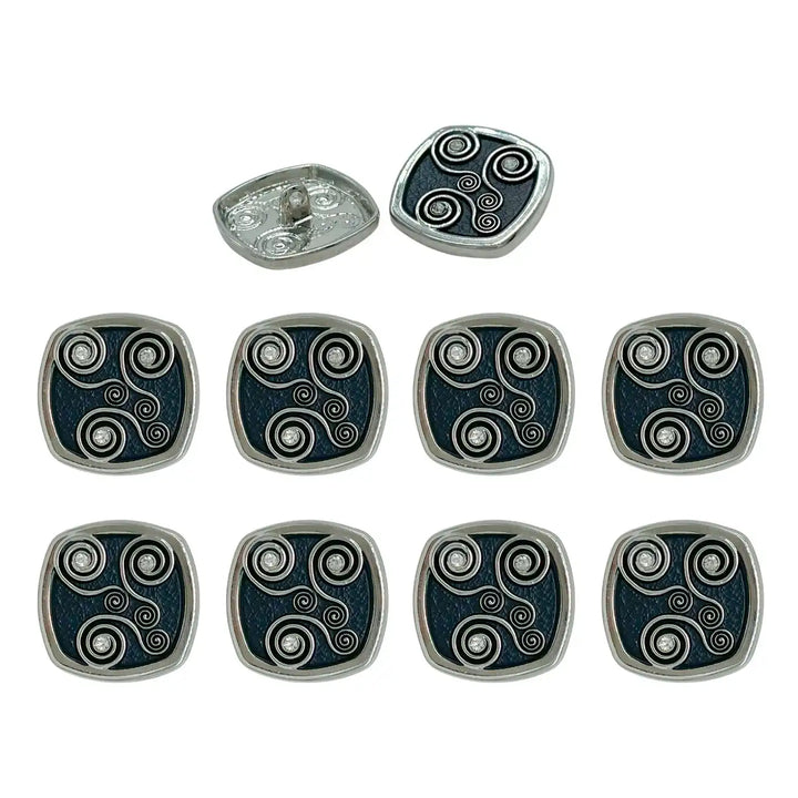 Decorative Pearl Apparel Metal Buttons | 	18mm(28L) & 23mm(36L)