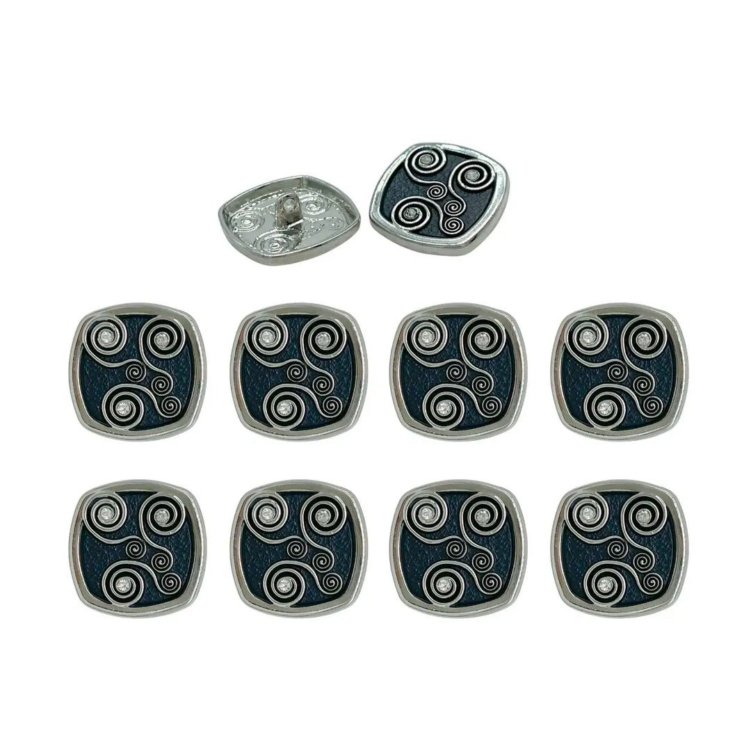 Decorative Pearl Apparel Metal Buttons | 	18mm(28L) & 23mm(36L)
