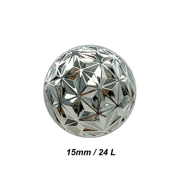 Geometric Metal Buttons for Clothing and Crafts