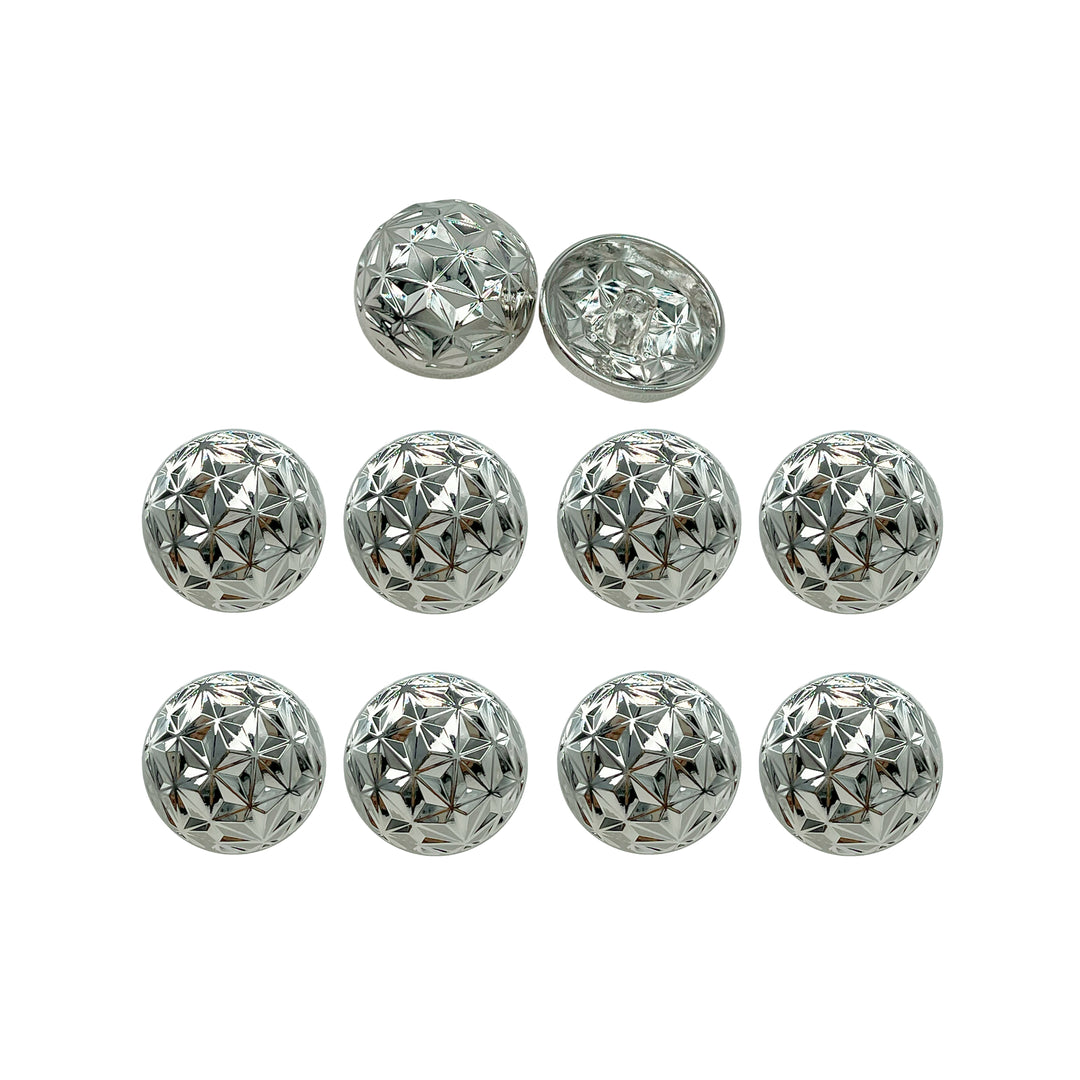 Geometric Metal Buttons for Clothing and Crafts