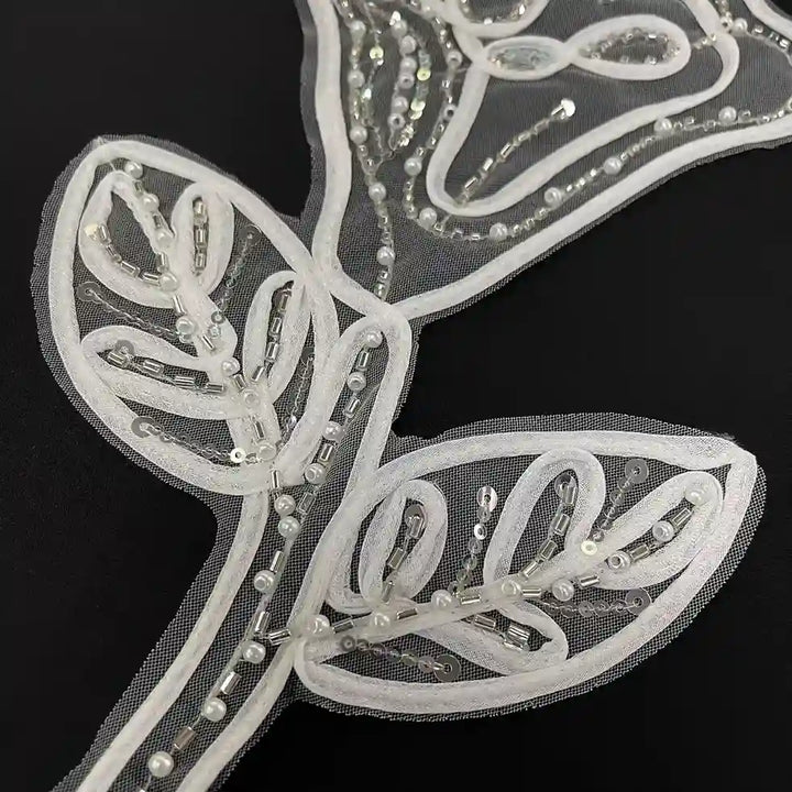 Luxury Crystal-Encrusted Feather Torque Choker
