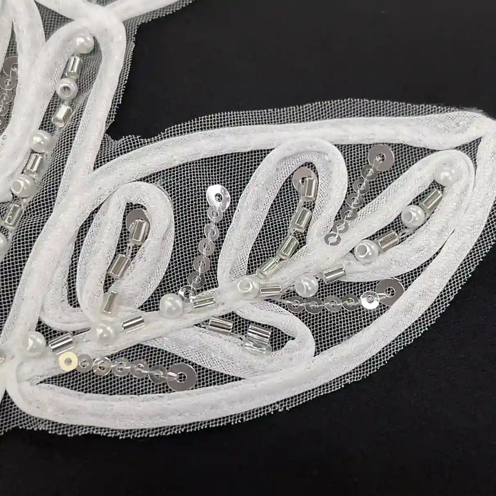 Luxury Crystal-Encrusted Feather Torque Choker