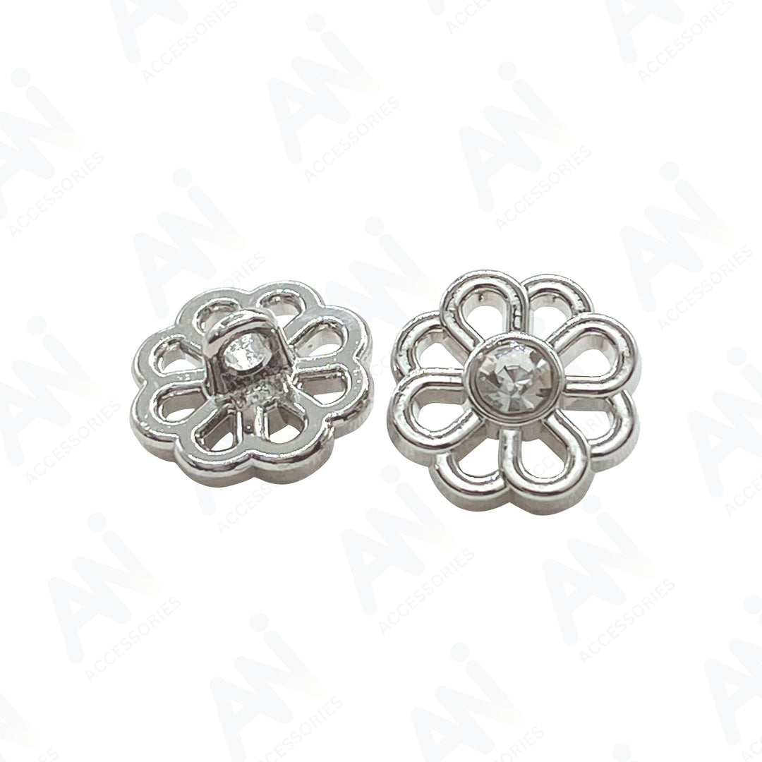 Decorative Flower Metal Buttons