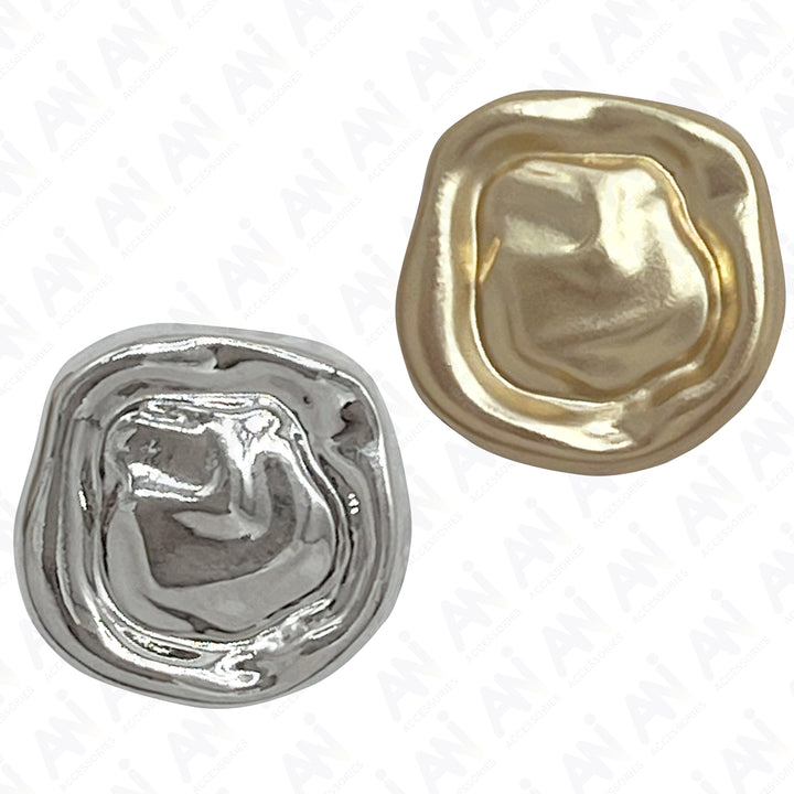 Organic Shape Metal Button