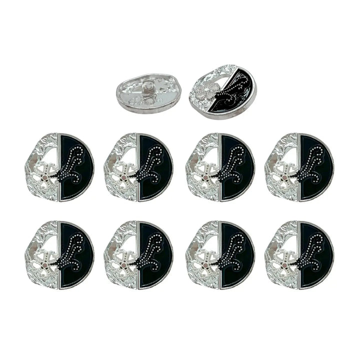 Ornate Metal Button | 18mm(28L) & 23mm(36L)
