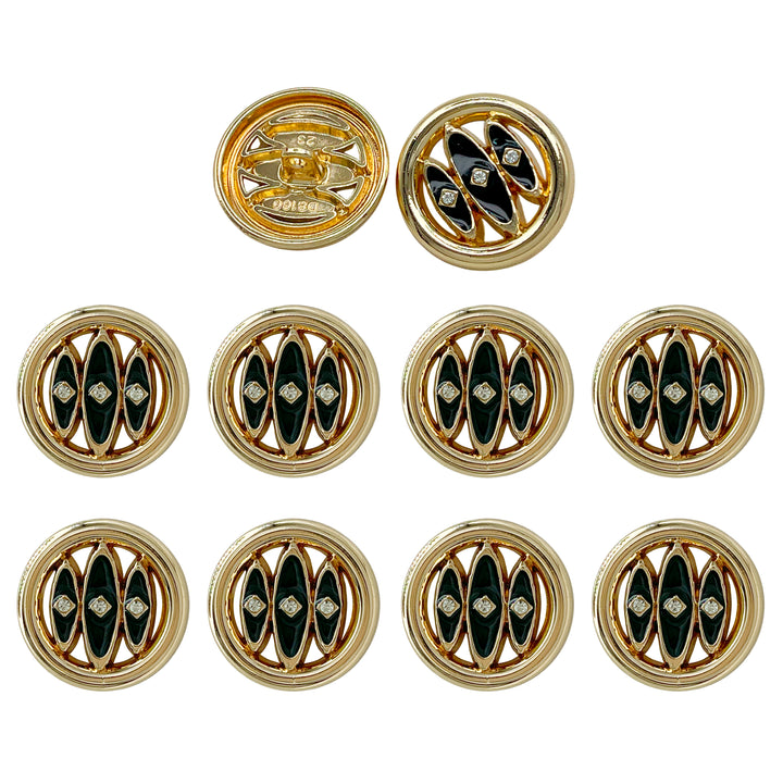 Inlay Design Metal Buttons